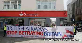 BA protesters hold demonstration in Newcastle as 12,000 jobs could be lost