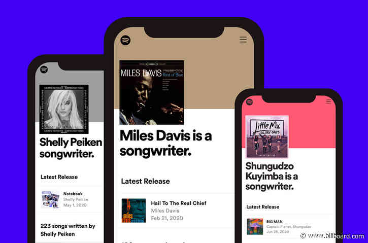 Spotify Adds Hundreds More Songwriter Pages and ‘Written By’ Playlists