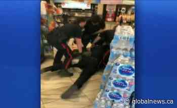 Edmonton police arrest at downtown convenience store Part 1