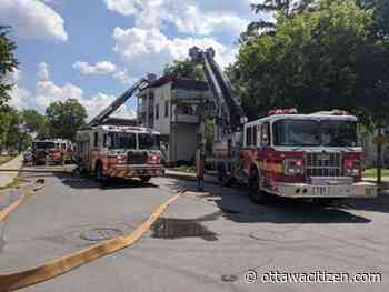 Firefighters on scene at two-alarm Centretown blaze