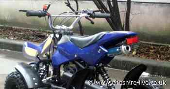 Quadbike driver almost drops toddler passenger after spotting police in Warrington - Cheshire Live