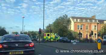 One person taken to the RVI after two vehicle collision on Jesmond Road