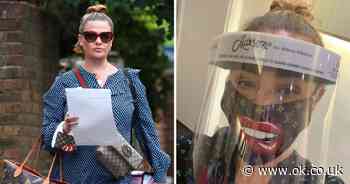 Lisa Armstrong heads back to work on TV in style wearing £4k designer bags and matching face mask - OK! magazine