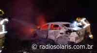 Táxi é incendiado entre Caxias do Sul e Farroupilha | Grupo Solaris - radiosolaris.com.br