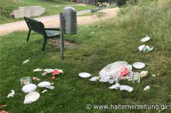 Müllreste am Rodelberg sorgen für Empörung bei Passanten - Halterner Zeitung