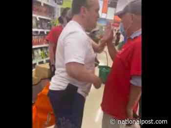 Police investigating video that shows man's racist, anti-mask tirade at Ontario grocery store - National Post