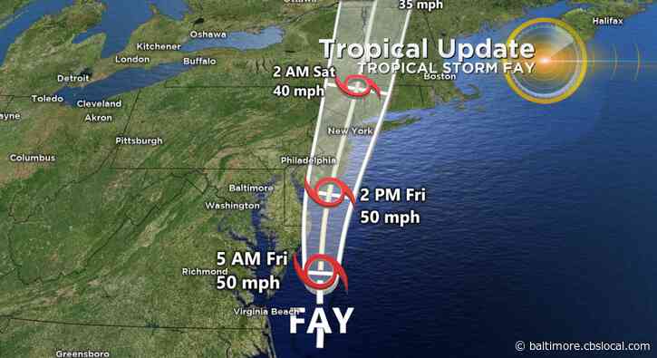 Tracking Tropical Storm Fay: Flood Warning Issued In Ocean City, Maryland