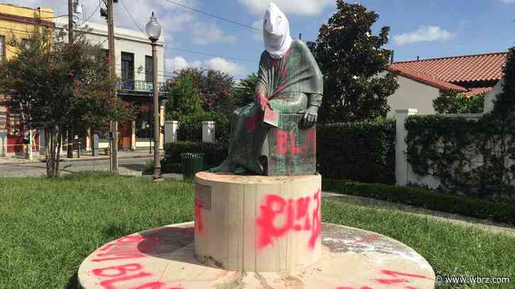 3 statues vandalized overnight in New Orleans