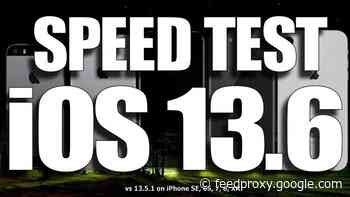 iOS 13.6 GM vs iOS 13.5.1 speed test (Video)