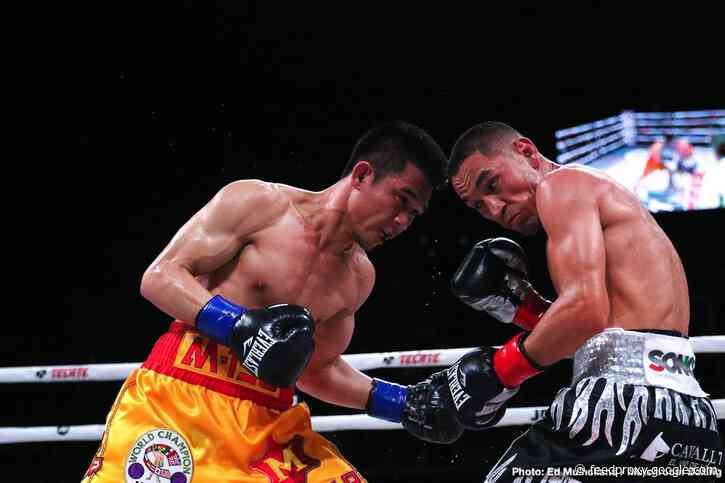 Srisaket Sor Rungvisai battles Amnat Ruenroeng on August 1 in Thailand