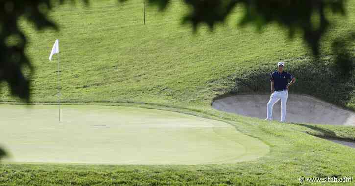 Morikawa builds big lead at Muirfield Village before storms