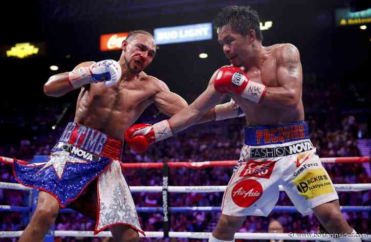 Keith Thurman Opens Up on Pacquiao Loss: “I Just Wasn’t 100 Percent”