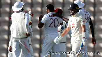 Late wickets boost West Indies on penultimate day of first Test with England