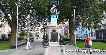 Mannequin of Jimmy Savile placed on Edward Colston's plinth