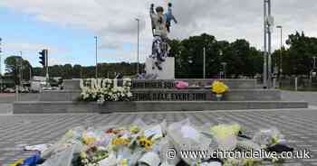 Fans leave emotional tributes to Jack Charlton after his death at 85