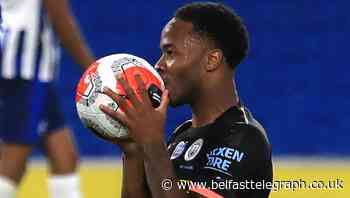 Raheem Sterling claims hat-trick as Manchester City sweep aside Brighton