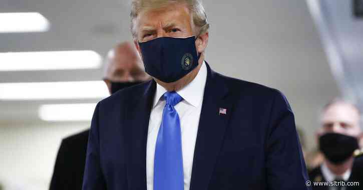 Trump wears mask in public for first time during pandemic