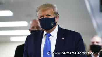 Trump wears mask in public for first time during pandemic