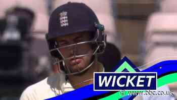 England v West Indies: Dom Sibley's eventful over