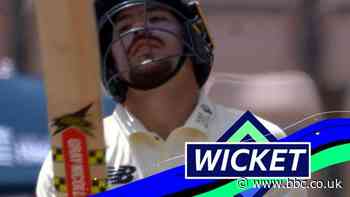 England v West Indies: Rory burns plays a poor shot off the bowling of Royston Chase