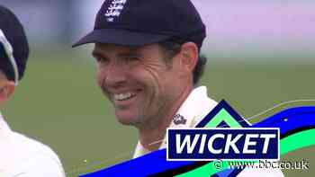 England v West Indies: James Anderson finally removes John Campbell