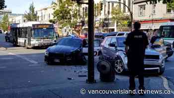 Police watchdog notified after Victoria police car runs red light, strikes SUV - CTV News VI
