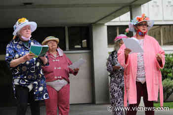 VIDEO: Victoria's Raging Grannies call for end to public funding of for-profit senior homes - Victoria News