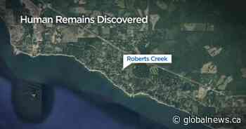 Human remains discovered on beach in Roberts Creek