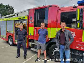 Man reunited with Edmonton firefighters who saved him