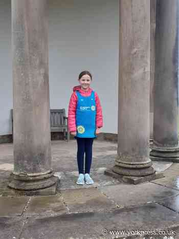 Young girl takes on walking challenge to support St Leonard's