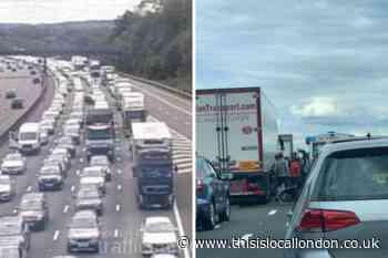 'Serious motorbike crash' brings M25 to a standstill