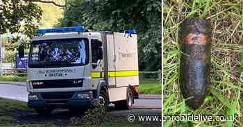 Bomb squad called to Northumberland park after WWII shell pulled from river