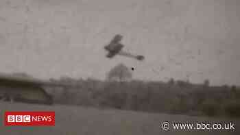 Vintage aircraft footage of 'forgotten' aerodrome pre-war