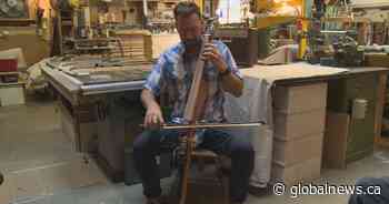 Lethbridge men finish one-of-a-kind electric cello during COVID-19 pandemic - Globalnews.ca