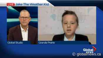 Jake the Weather Kid shows off his stuff on Global News Morning