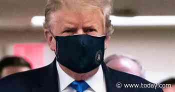 Trump wears a mask in public while touring Walter Reed Medical Center - Today.com