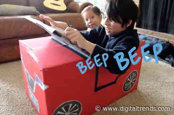 The all-new Nissan Kidster is a cardboard car for children