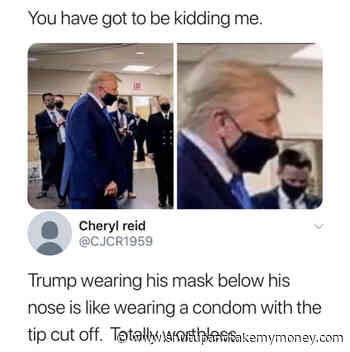 Trump Wearing Mask Wrong – Meme