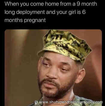 Sad Will Smith Meme – When You Come Home From A 9 Month Long Deployment…
