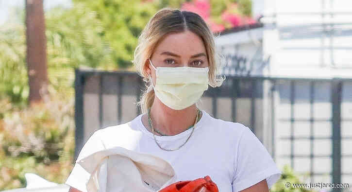 Margot Robbie Keeps Things Cute in Denim Shorts During Day Out in Santa Monica