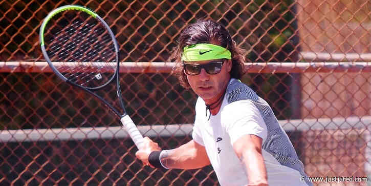 Gavin Rossdale & Pete Wentz Show Off Moves During Tennis Match