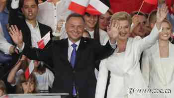 Near final results show Polish president Duda wins 2nd term