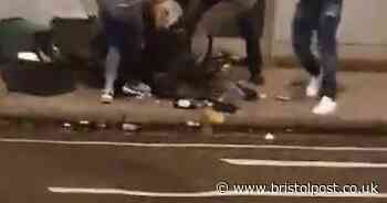 The moment a taxi driver witnessed a fight on a Bristol street