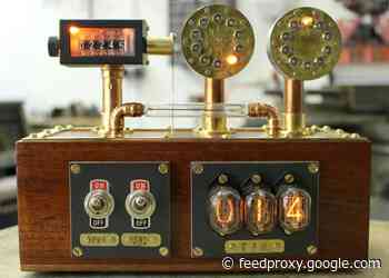 Raspberry Pi steampunk geiger counter