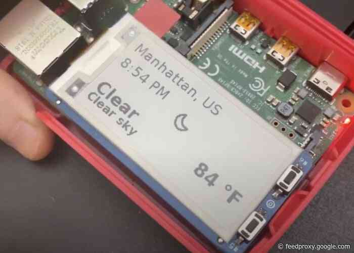 New Raspberry Pi E-Ink Bonnet demonstrated and PyPortal Code on Blinka guide