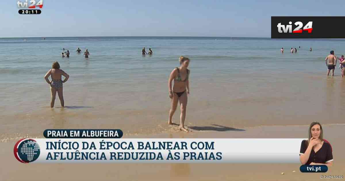 Praias em Albufeira ainda com poucos banhistas - TVI24