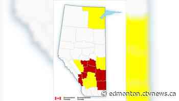 Thunderstorm warnings issued for areas south of Edmonton - CTV News