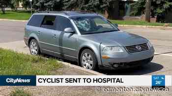 Collision between a car, cyclist in north Edmonton - CityNews Edmonton