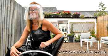 The salon that reopened outside to help customers keep a distance