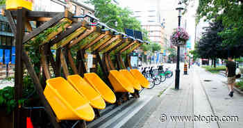 Toronto street now has seats made of wheelbarrows - blogTO